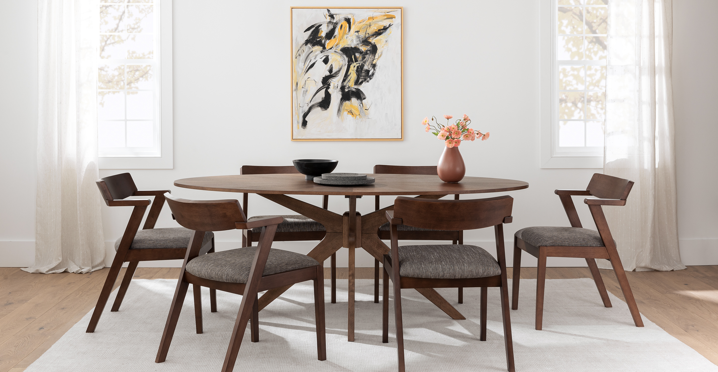 zola dining chairs with light legs