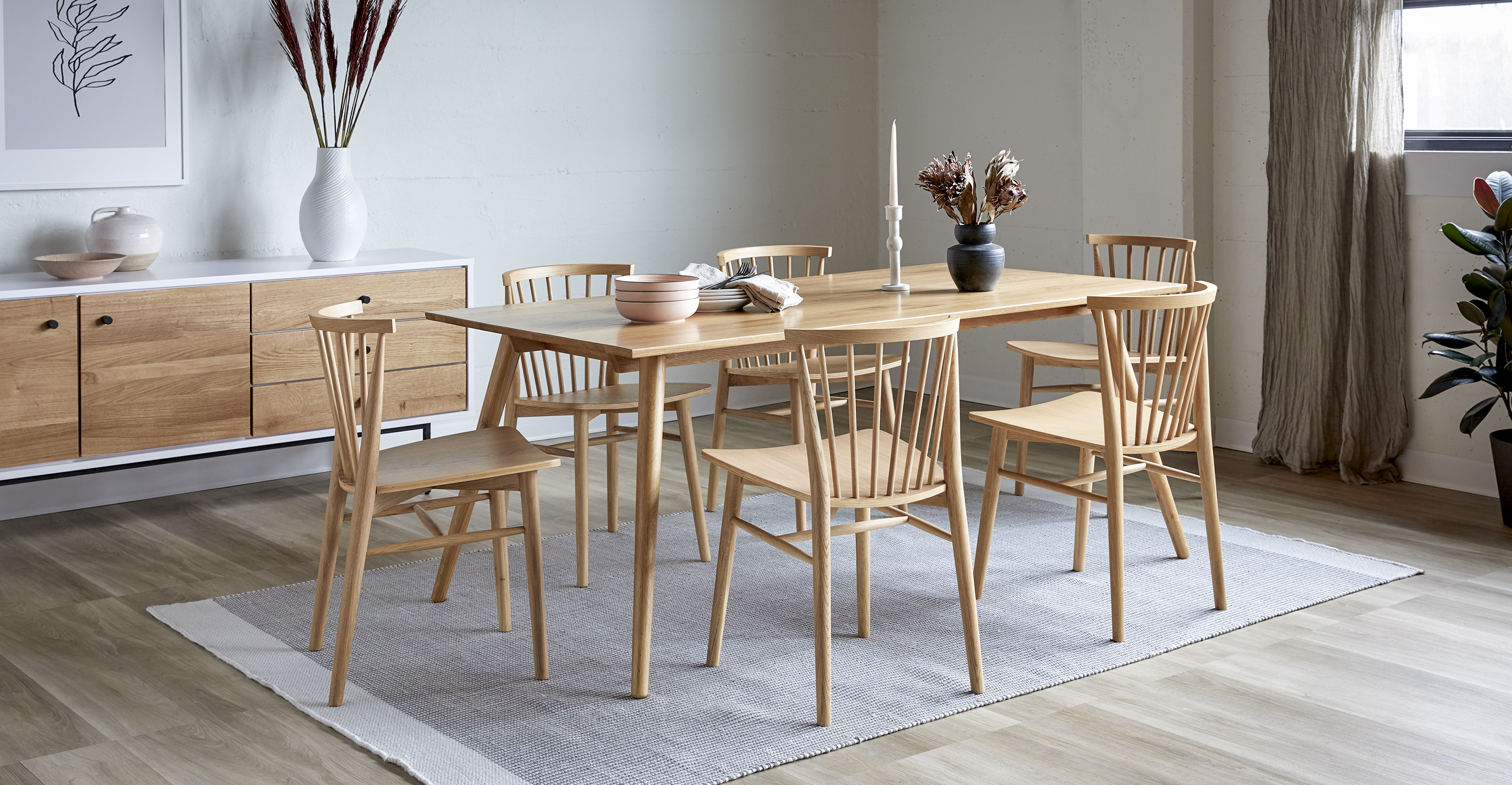 seno oak dining table