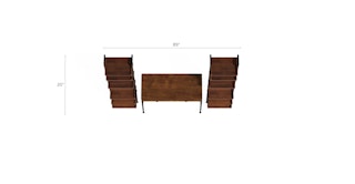 Stanley Walnut Desk w/ Formica Top – Atomic Furnishing & Design