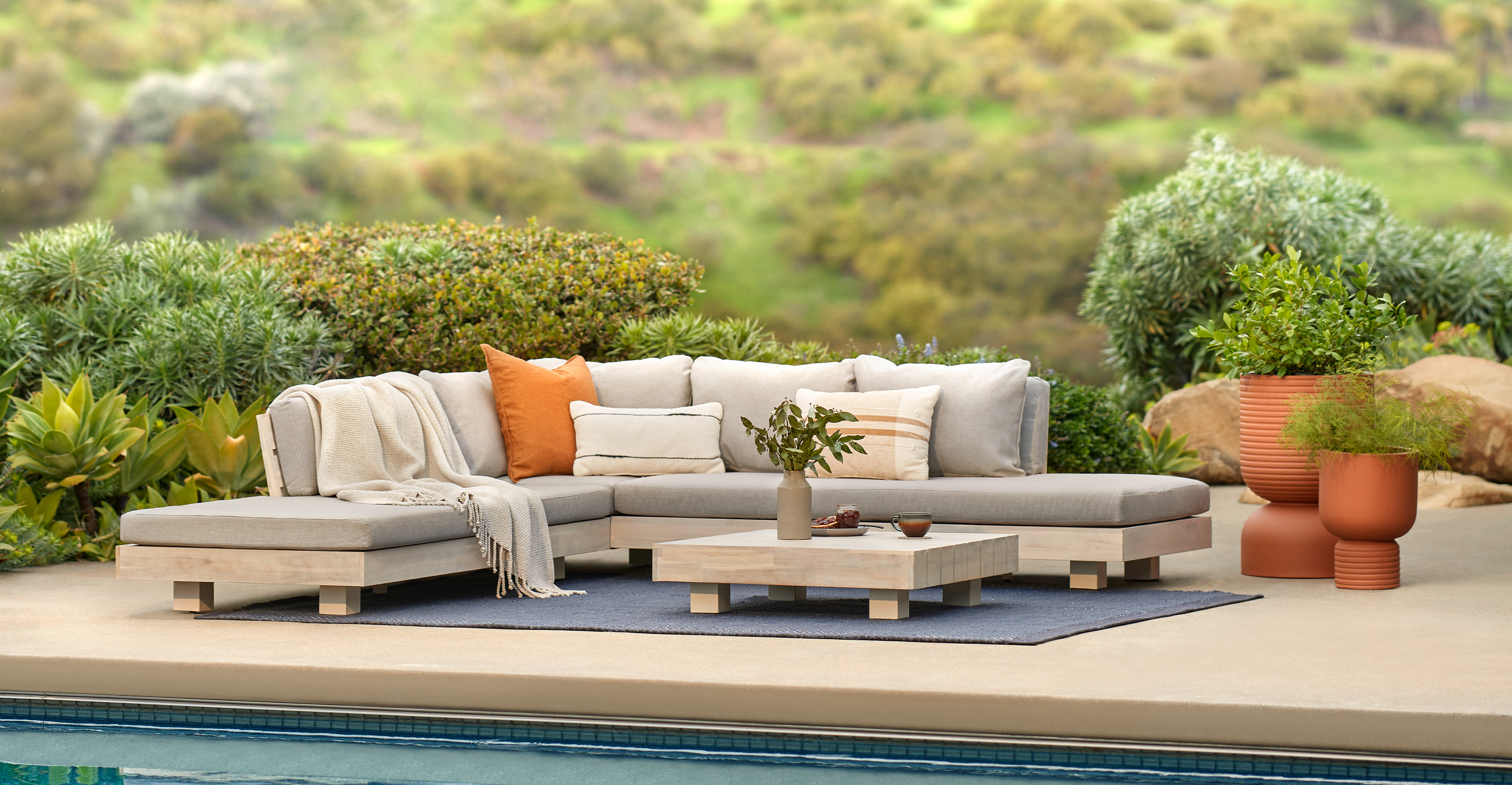 Low on sale outdoor sectional