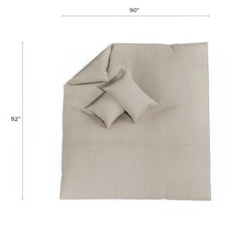 The 100% Linen Bedding Bundle - Queen - Primary View 1 of 9 (Click To Zoom).