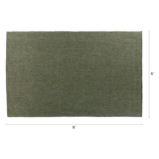 5'x8' Vanilla Ivory Handmade Fabric Area Rug | Texa | Article