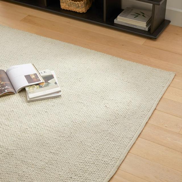 9'x12' Vanilla Ivory Handmade Fabric Area Rug | Texa | Article