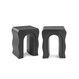 Bixby Outdoor Concrete Side Table - Sea Black - Primary View 1 of 4 (Click To Zoom).