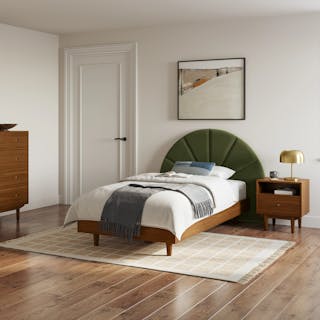 The Basi x Almelo Velvet Bedroom Bundle - Twin - Primary View 1 of 6 (Click To Zoom).
