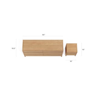 The Leif Dresser x Nightstand Bundle - Primary View 1 of 6 (Click To Zoom).