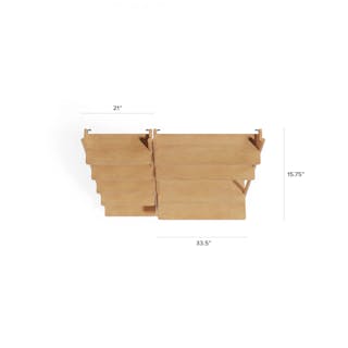 The Heidi Shelving Unit x Wall Desk Bundle - Primary View 1 of 6 (Click To Zoom).