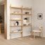 The Heidi Shelving Unit x Wall Desk Bundle - Gallery View 1 of 7.