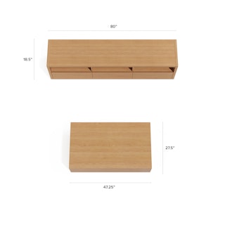 The Leif Media Unit x Coffee Table Bundle - Primary View 1 of 6 (Click To Zoom).
