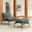 Sarek Lounge Chair x Ottoman Bundle - Onyx - Gallery View 1 of 6.