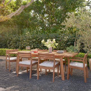 Elise Dining Table x Dining Chair Bundle - Primary View 1 of 9 (Click To Zoom).