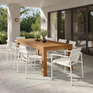 Avalon 89.5” - 113” Extendable Table x Tola Chair Bundle - Primary View 1 of 8 (Click To Zoom).