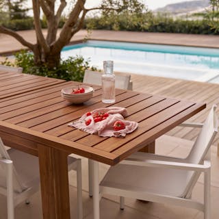 Avalon 74.5" - 98" Extendable Table x Tola Chair Bundle - Primary View 1 of 9 (Click To Zoom).