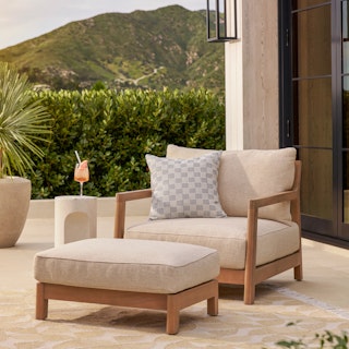 Elise Lounge Chair x Ottoman Bundle - Primary View 1 of 6 (Click To Zoom).