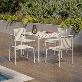 The Sarek Dining Table x Dining Chair Bundle - Primary View 1 of 6 (Click To Zoom).