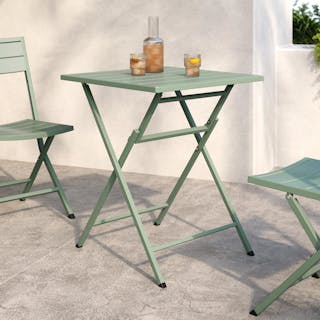 The Nina Cafe Table x Dining Chair Bundle - Primary View 1 of 6 (Click To Zoom).