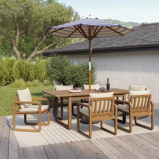 The Laholm Dining Table x Dining Chair Bundle - Primary View 1 of 6 (Click To Zoom).