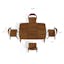The Sylvo Dining Chair x Plumas Extendable Dining Table Bundle - Gallery View 1 of 6.