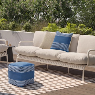 The Mika Pouf x Pillow Bundle - Primary View 1 of 7 (Click To Zoom).