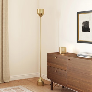 The Barbell Floor Lamp x Perforate Table Lamp Bundle - Primary View 1 of 6 (Click To Zoom).