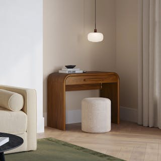 The Faydra Mini Desk x Cilo Ottoman Bundle - Primary View 1 of 7 (Click To Zoom).