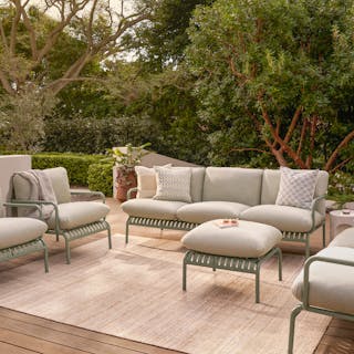 The Sarek Outdoor Sofa x Ottoman Bundle - Primary View 1 of 6 (Click To Zoom).