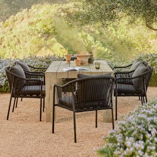 The Atica Outdoor Dining Table x Calicut Dining Chair Bundle