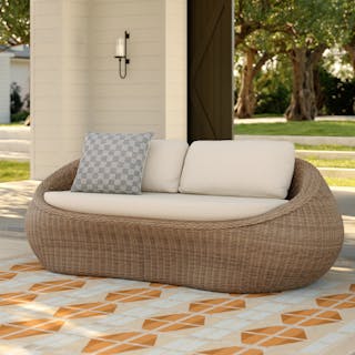 The Avila Outdoor Sofa x Swivel Chair Bundle - Primary View 1 of 6 (Click To Zoom).
