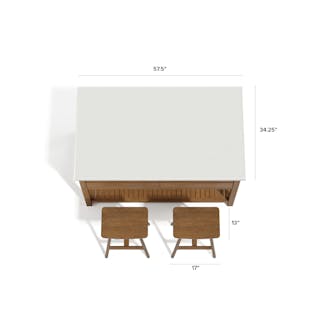 The Esse Counter Stool x Quincy Kitchen Island Bundle - Primary View 1 of 7 (Click To Zoom).