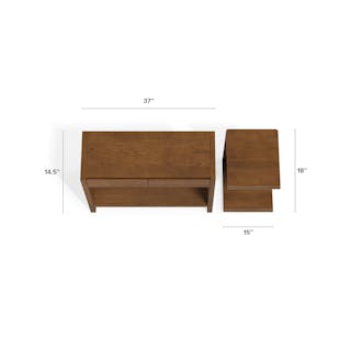 The Leif Storage Console x Torme Side Table Bundle - Primary View 1 of 6 (Click To Zoom).
