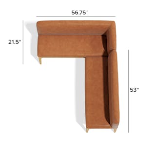 The Rosin Armless x Right Corner Banquette Bundle - Primary View 1 of 6 (Click To Zoom).