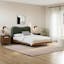 The Basi Bed x Makoa Velvet Headboard Bundle - Queen - Gallery View 1 of 6.