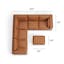 The Whitmore Leather Corner Sectional x Ottoman Bundle - Gallery View 1 of 6.