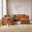 The Whitmore Leather Corner Sectional x Ottoman Bundle - Gallery View 1 of 6.