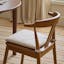 The Morton Dining Chair x Wanda Seat Cushion Bundle - Gallery View 1 of 7.
