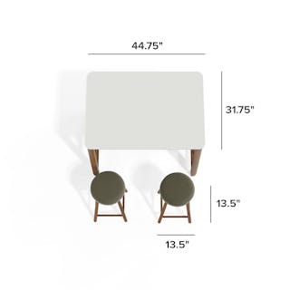 The Holme Kitchen Island x Nurmi Counter Stool Bundle - Primary View 1 of 7 (Click To Zoom).