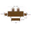 The Ashford Dining Table x Dining Bench x Morton Dining Chair Bundle - Gallery View 1 of 8.