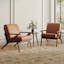 The Otio Leather Lounge Chair x Amoeba Side Table Bundle - Gallery View 1 of 6.