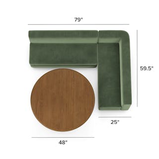 The Torme Dining Table x Malmo Banquette Bundle - Primary View 1 of 7 (Click To Zoom).