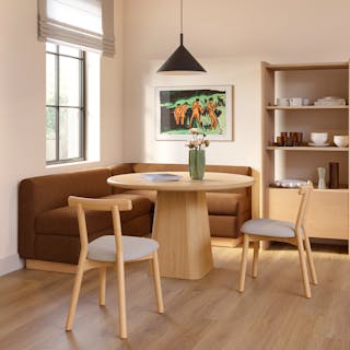 The Torme Dining Table x Malmo Banquette Bundle - Primary View 1 of 7 (Click To Zoom).