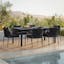 The Fisk Outdoor Dining Table x Calicut Dining Chair Bundle - Gallery View 1 of 6.