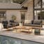 The Rosa Outdoor Sofa x Lounge Chairs x Coffee Table Bundle - Gallery View 1 of 8.