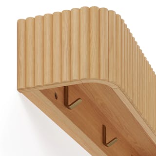 The Leif Storage Bench x Liv Shelf and Coat Rack Bundle - Primary View 1 of 7 (Click To Zoom).