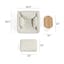 The Nora Lounge Chair x Ottoman x Portima Side Table Bundle - Gallery View 1 of 8.
