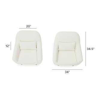 The Gabriola Lounge Chairs x Small Pillows Bundle - Primary View 1 of 6 (Click To Zoom).