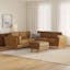 The Timber Leather Corner Sectional x Ottoman Bundle - Gallery View 1 of 6.