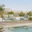 The Sarek Outdoor Loveseat x Lounge Chair x Coffee Table Bundle - Gallery View 1 of 8.