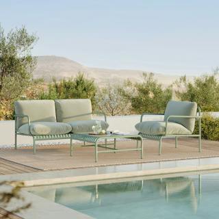 The Sarek Outdoor Loveseat x Lounge Chair x Coffee Table Bundle