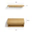 The Boe Storage Bench x Shelly Shelf and Coat Rack Bundle - Gallery View 1 of 6.