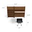 The Heidi Desk and Shelving Unit Set x Svelti Office Chair Bundle - Gallery View 1 of 6.